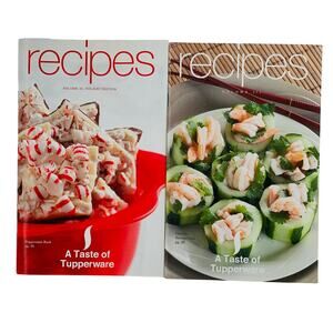 Tupperware Recipe Books Holiday Appetizers Candy Desserts Gourmet Dishes Guide